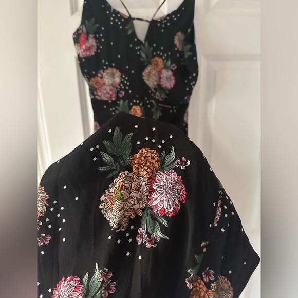 Topshop Hydrangea Floral Print Strappy Jumpsuit US 2 - Picture 8 of 12